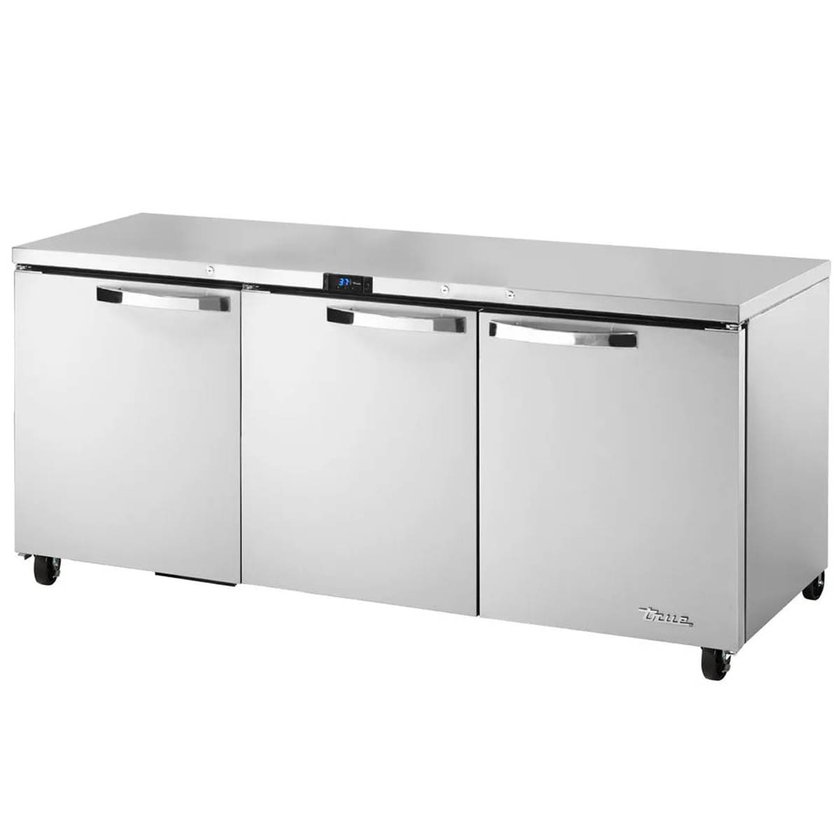 True TUC-72-HC~SPEC3 3-door undercounter refrigerator, front angle view