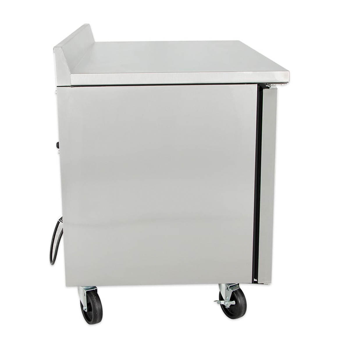 True TWT-48-HC 2-door worktop refrigerator, right side view