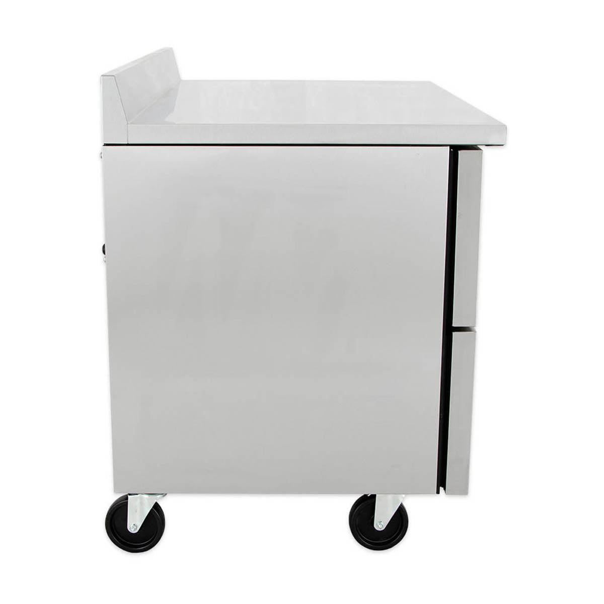 True TWT-48D-4-HC 4-drawer worktop refrigerator, side view