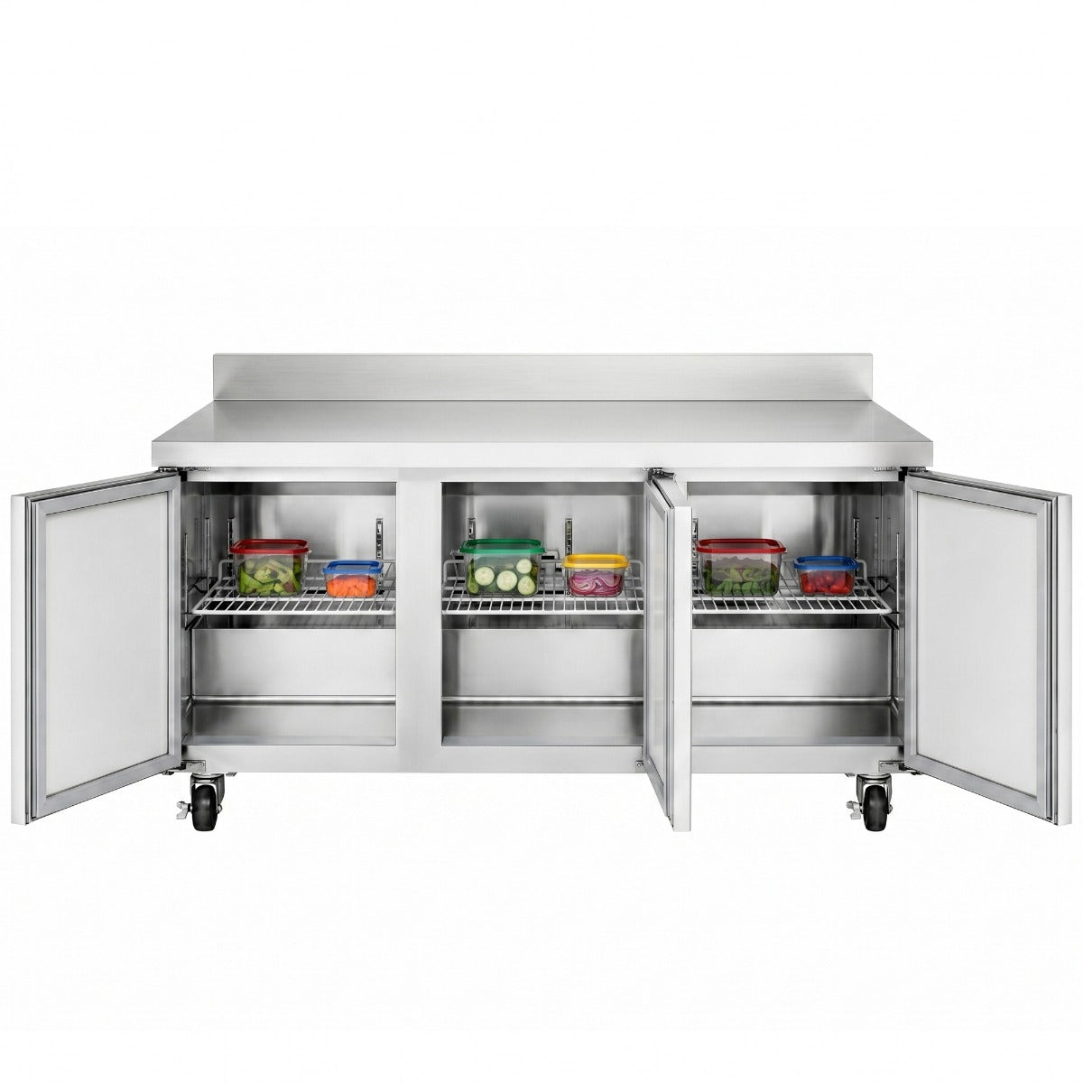 Coldline UC-72R-BS 72" Worktop Refrigerator with Backsplash