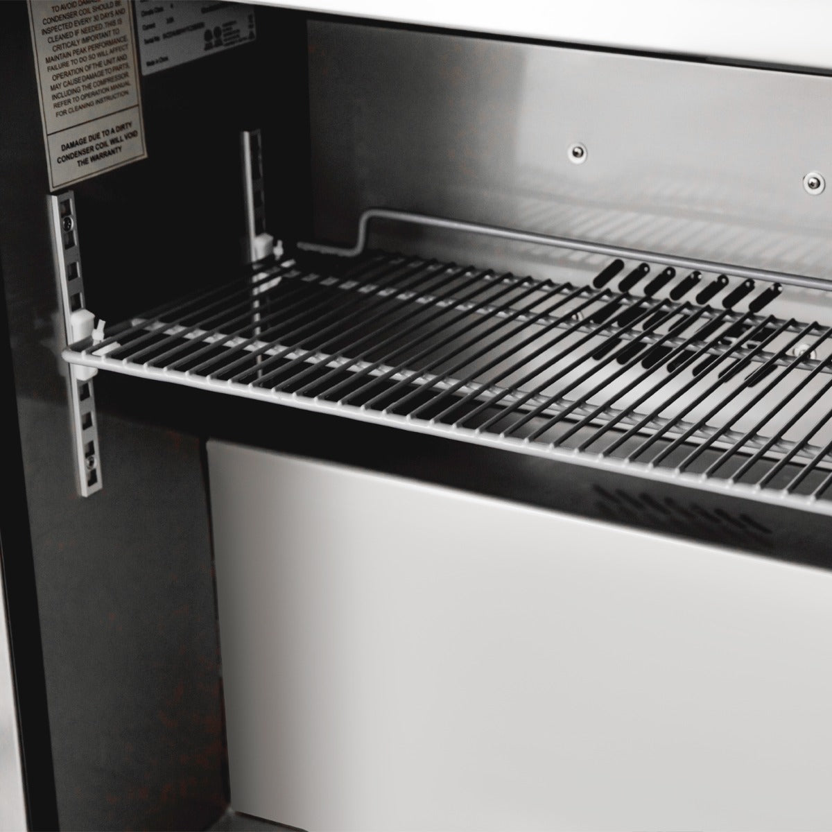 Coldline UCN-60F 60" Narrow Depth Undercounter Worktop Freezer