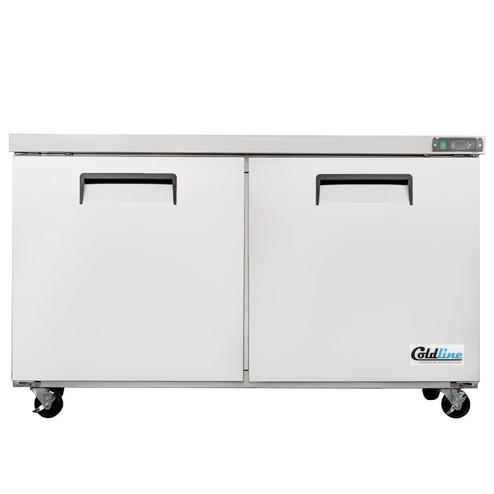 Coldline UCN-60R 60" Narrow Depth Undercounter Worktop Refrigerator