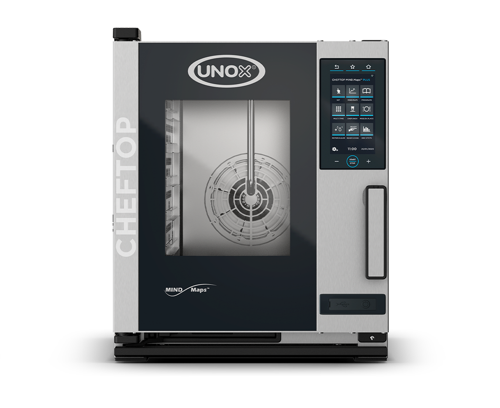 UNOX XACC-0513-MPRM CHEFTOP MIND.Maps PLUS COMPACT 5 GN 1/1 Electric Combi Oven