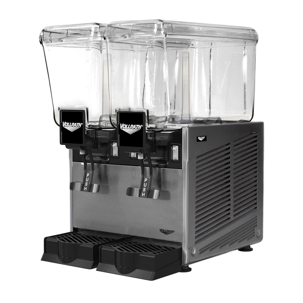 Vollrath VBBD2-37-F Beverage Dispenser with Double Bowls / Spray Type - 3.2 Gal (each) - 1830 Btu