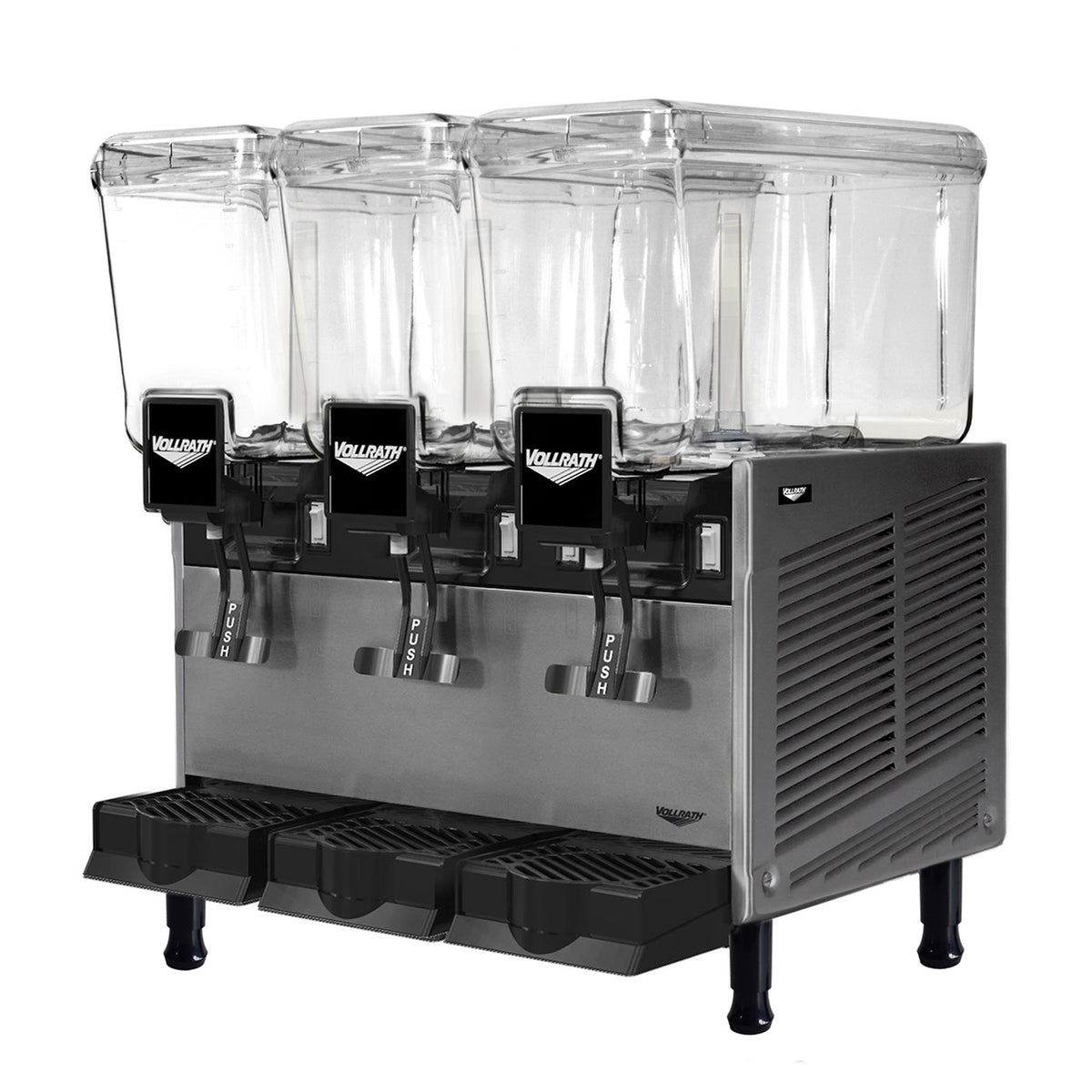 Vollrath VBBD3-37-F Beverage Dispenser with 3 Bowls / Spray Type - 3.2 Gal (each) - 5719 Btu