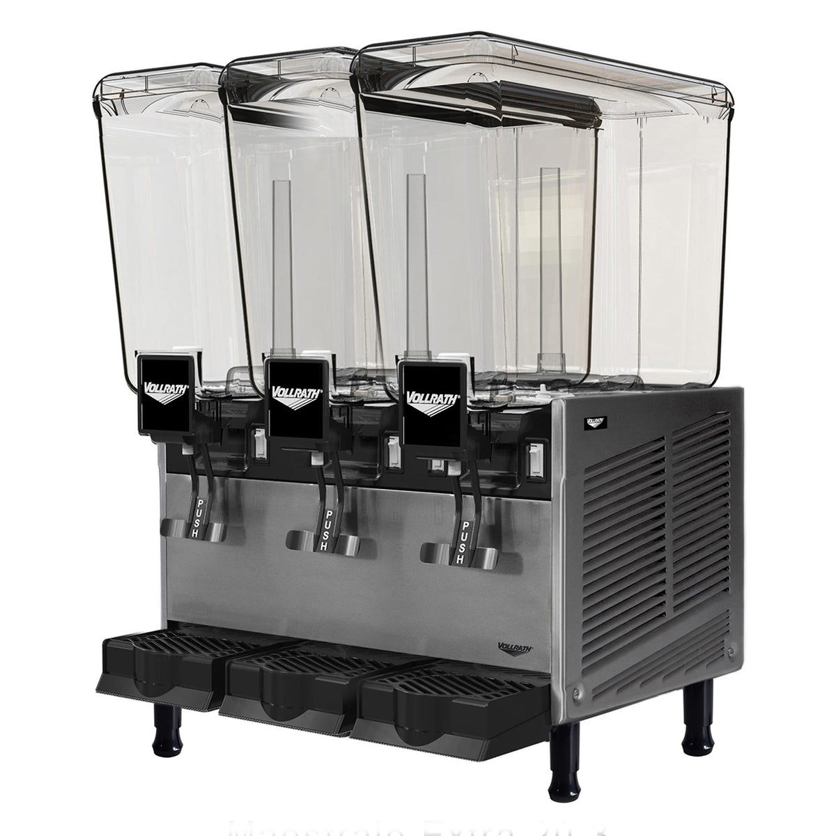 Vollrath VBBE3-37-F Beverage Dispenser with 3 Bowls / Spray Type - 5.3 Gal (each) - 5719 Btu