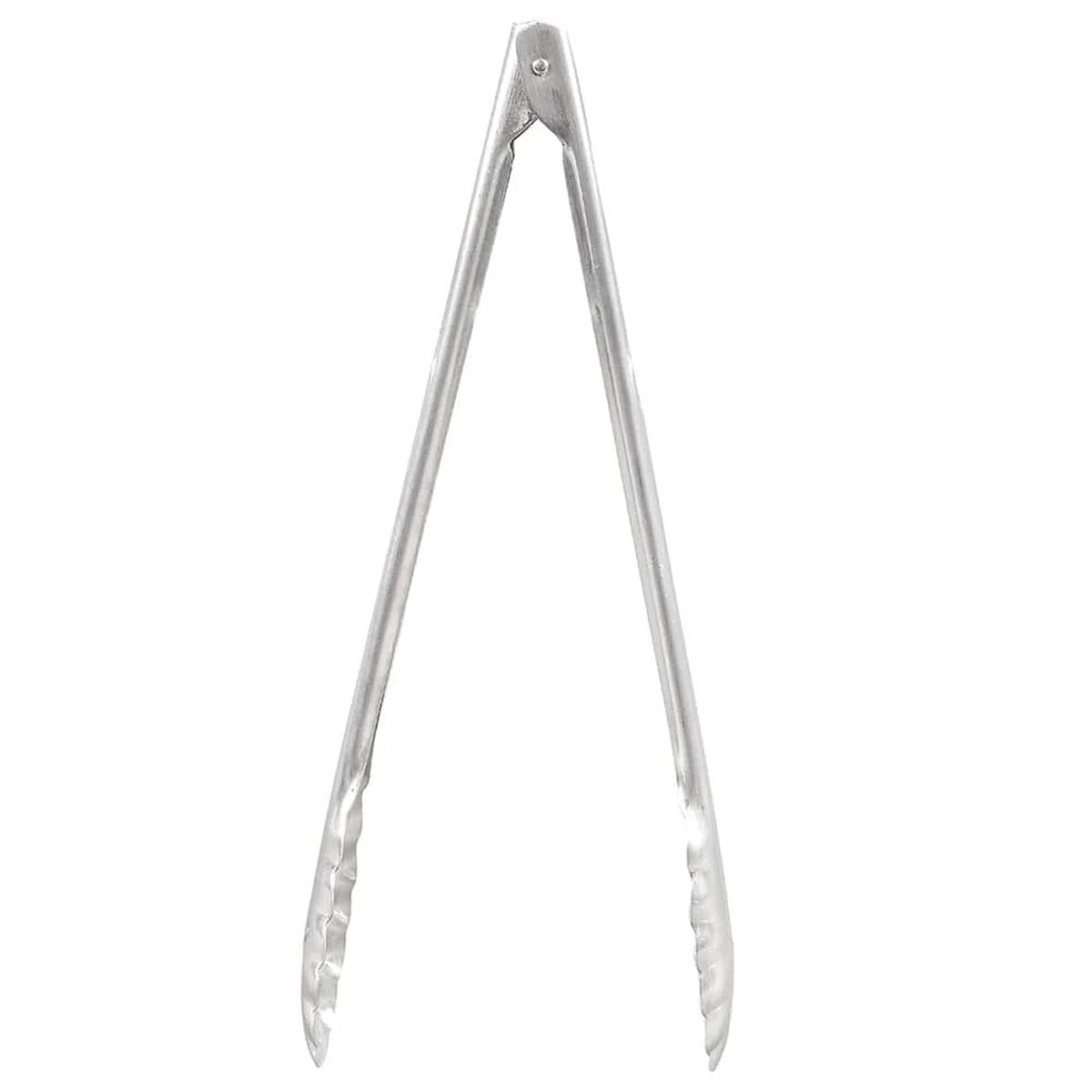 Winco UT-12 12" Stainless Steel Heavy Weight Utility Tongs