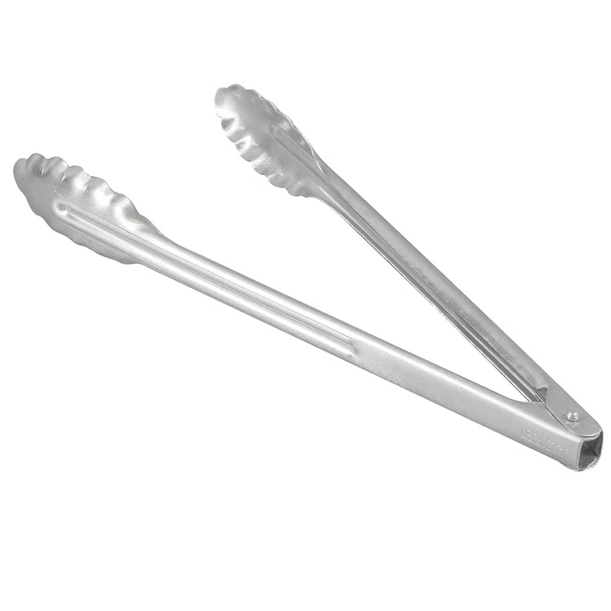 Winco UT-12 12" Stainless Steel Heavy Weight Utility Tongs