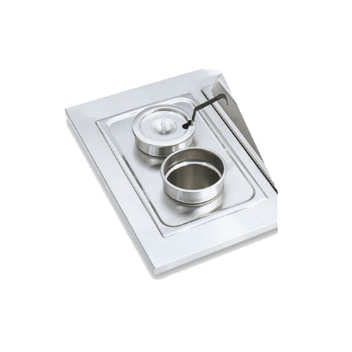 Vollrath 19192 Adapter Plate, 300 Series Stainless Steel, 2 Round 8-3/8" Inset Holes, Fits 78184 — Case of 4 pieces