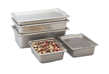 Vollrath 30088 Super Pan 22-Qt Steel Steam Table Pan, 8" Deep, 20-Gauge, NSF Certified, Made in USA — Case of 4 pieces