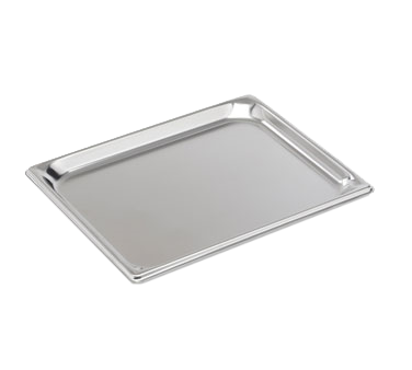 Vollrath 30202 Super Pan V 1/2-Size Steam Table Pan, 3/4" Deep, 22-Gauge Steel, Anti-Jam, NSF, USA — Case of 6 pieces