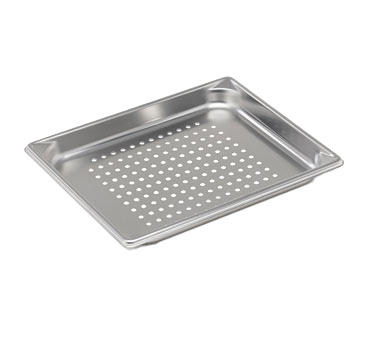 Vollrath 30213 Food Pan, 1/2 Size, 1-1/4" Deep Perforated, 22-Gauge Stainless Steel, NSF, USA — Case of 6 pieces