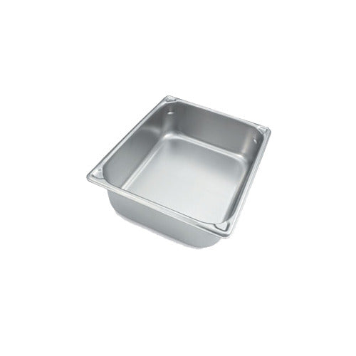 Vollrath 30240 Super Pan Steam Table Pan, 1/2 Size, 4" Deep, 6.7 Qt, 20-Gauge Steel, NSF, Made in USA — Case of 6 pieces
