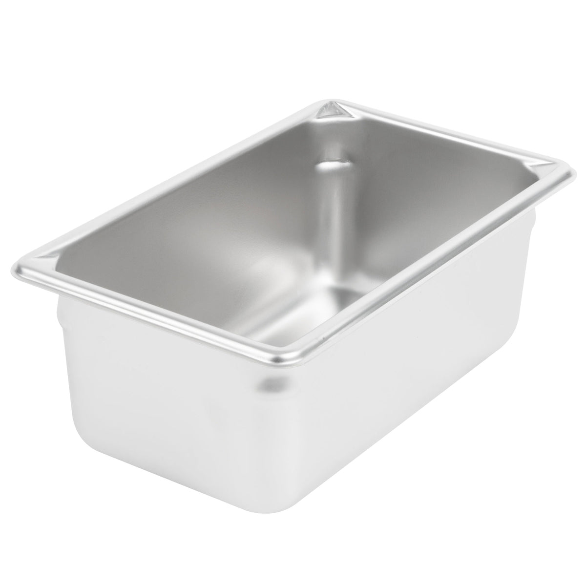 Vollrath 30442 Super Pan V Food Pan, 1/4 Size 4" Deep 3 Qt, 22-Gauge Stainless Steel, Pour Corners — Case of 6 pieces