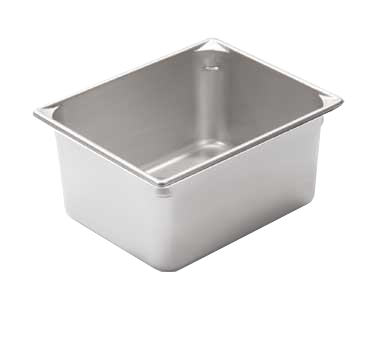 Vollrath 30462 Pan V Food, 1/4 Size, 6" Deep, 4.5 Qt, 22-Gauge Stainless Steel, Anti-Jamming — Case of 6 pieces