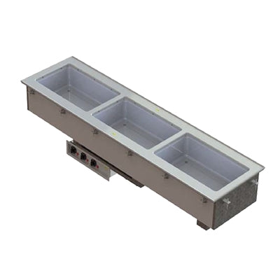 Vollrath 3665120 Short Sided Hot Well, Drop-In, (4) Pan, Infinite Controls