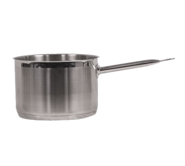 Vollrath 3802 Optio Sauce Pan, 2-3/4 Qt, 7" Dia., 4-1/8" Deep, Straight, Steel, Handle, Induction — Case of 6 pieces