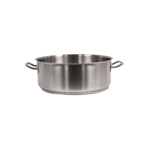 Vollrath 3810 Optio Brazier, 10 Quart, 12-1/2" Dia., 4-1/3" Deep, Stainless Steel, Induction Ready — Case of 2 pieces