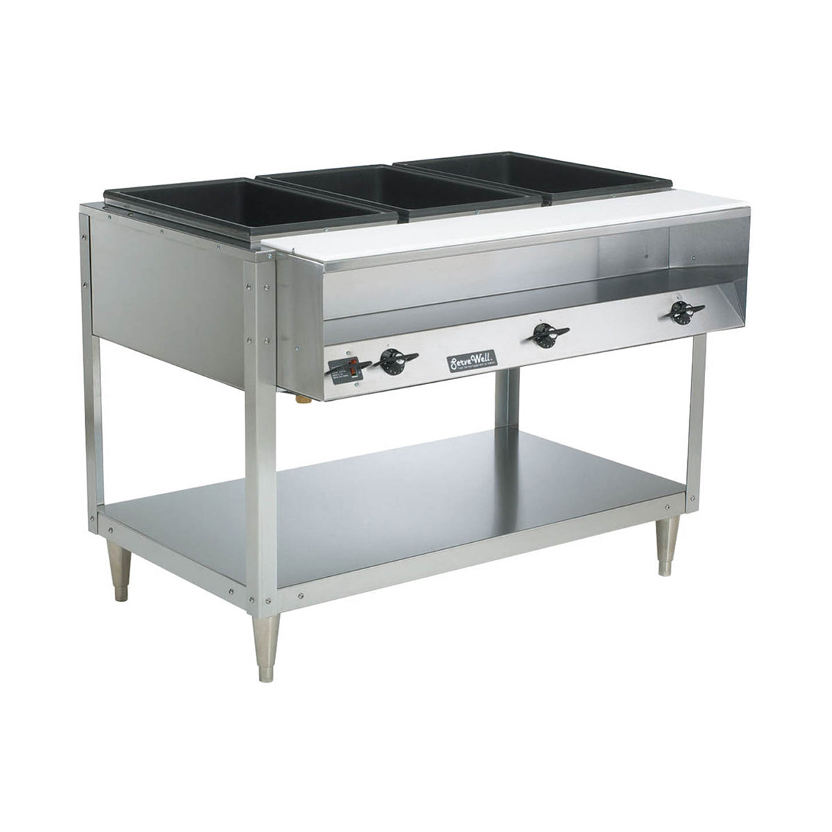 Vollrath 38103 46" Servewell Electric (3) Sealed Well Hot Food Table