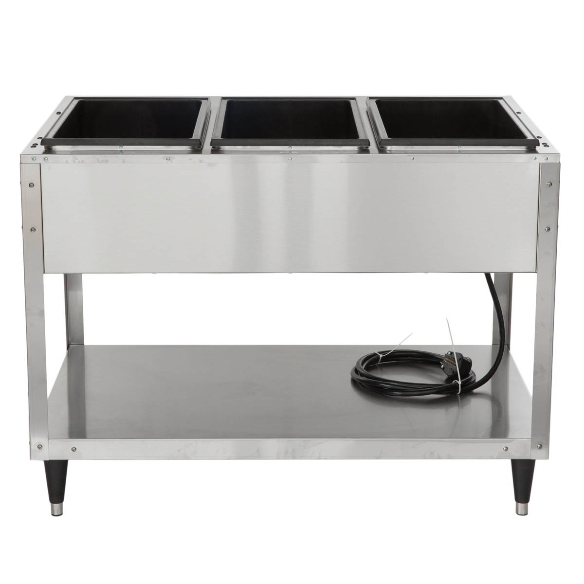 Vollrath 38213 46" ServeWell SL-Hot Food Table w/ (3) Sealed Wells and Undershelf