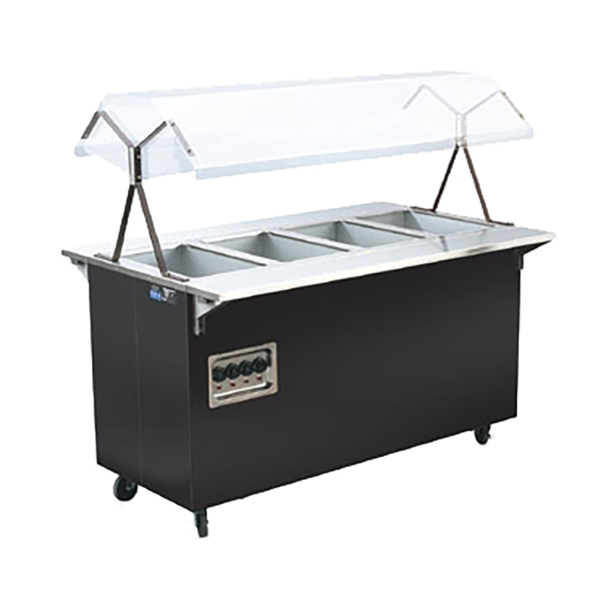 Vollrath 38710604 60" 2-Series Affordable Portable (4) Open Well Hot Food Station