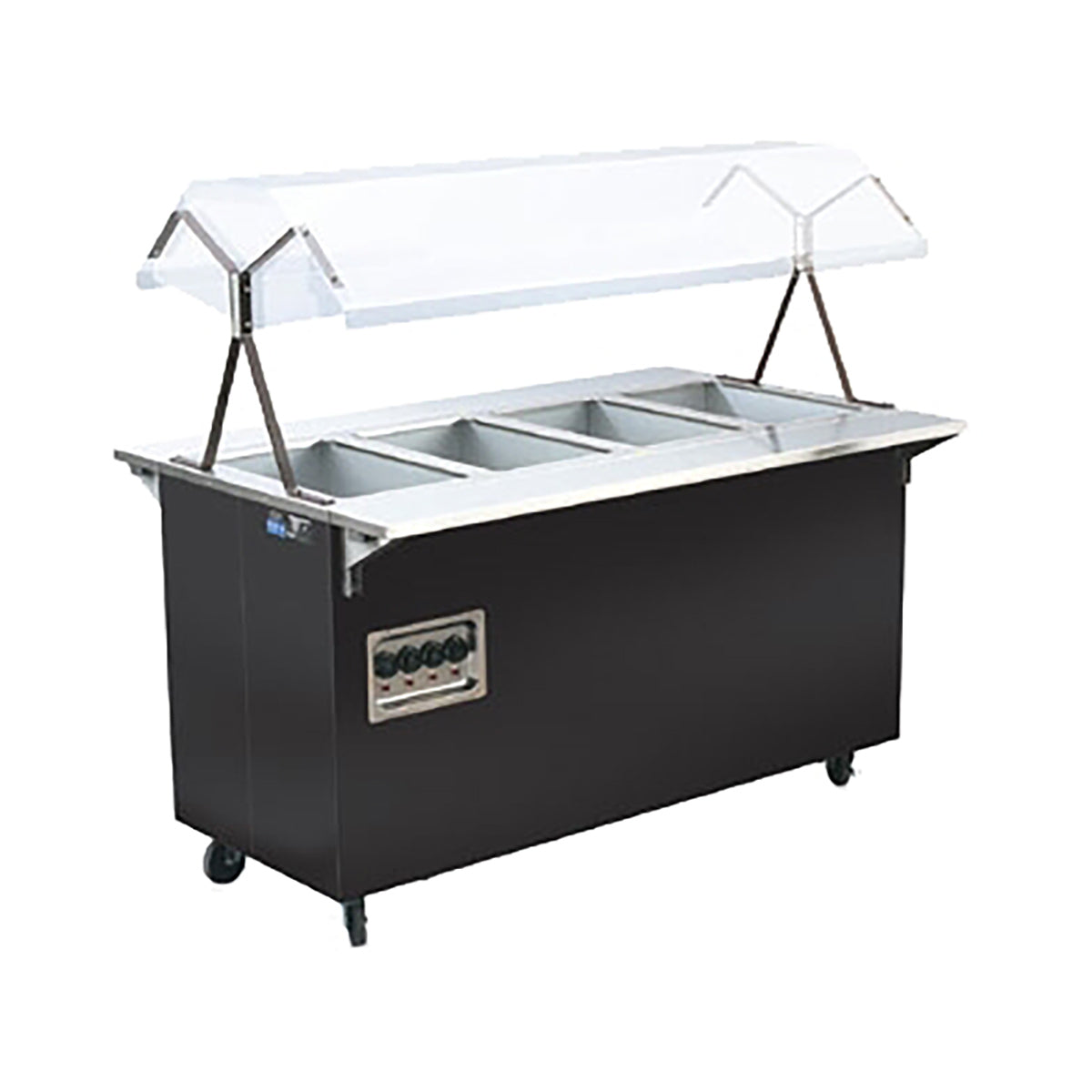 Vollrath 38710 60" 2-Series Affordable Portable (4) Open Well Hot Food Station