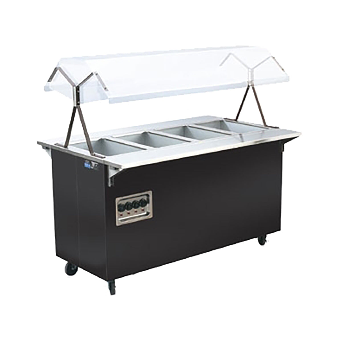 Vollrath 38712 60" 2-Series Affordable Portable (4) Open Well Hot Food Station