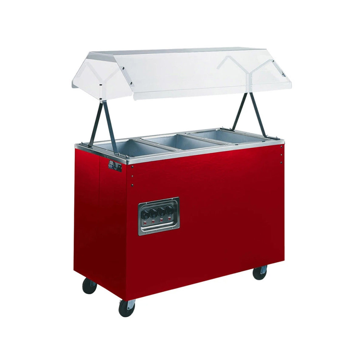 Vollrath 3872946A 46" 2-Series Affordable Portable (3) Open Well Hot Food Station