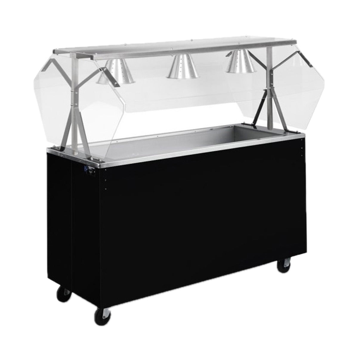 Vollrath 3873346A 46" 2-Series Affordable Portable Ice-cooled Cold Food Station, (3) Pan
