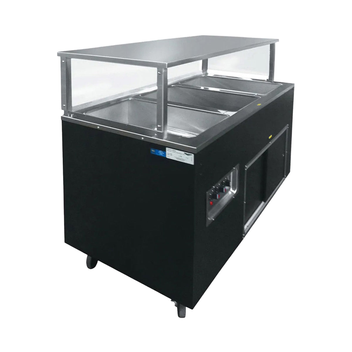 Vollrath 39769 46" 2-Series Affordable Portable (3) Open Well Hot Food Station