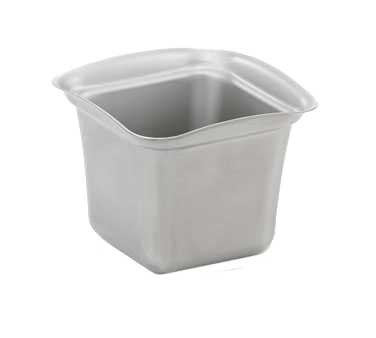 Vollrath 40003 Square Steam Table Pan, 1 Qt, 5.75"x5.75"x4.75" Brushed Stainless Steel - 1/Each