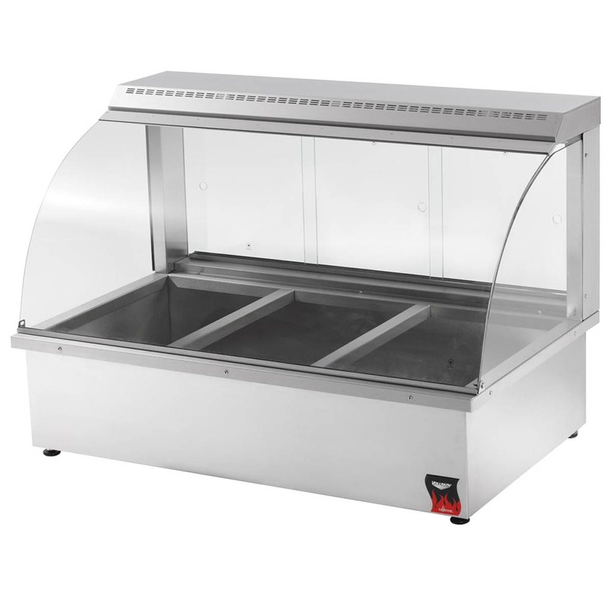 Vollrath 40732 43" Full Service Countertop Cayenne Hot Food Display Case