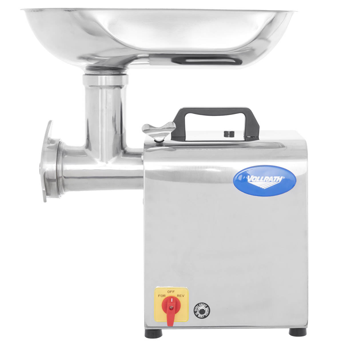 Vollrath 40743 Meat Grinder, #12 HUB, 1 HP, 264 lbs/hr, Stainless, 2-1/4" Chute, 1/8" & 5/16" Plates