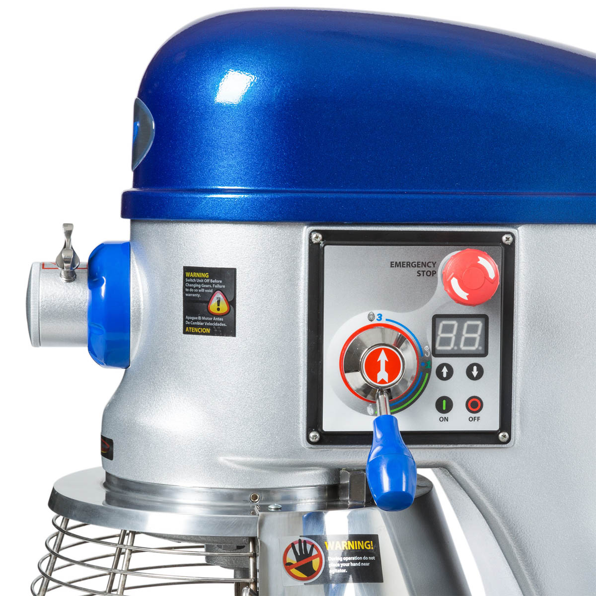 Vollrath 40759 Floor Model 40 qt Planetary Mixer w/ Timer, Guard and Standard Attachments, #12 HUB, 3-Speed, 1-1/2 hp