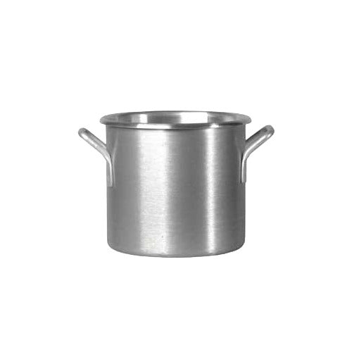 Vollrath 4302 Stock Pot, 9 Quart, 9" Dia., 8-5/8" Deep, 3004 Aluminum Alloy — Case of 2 pieces