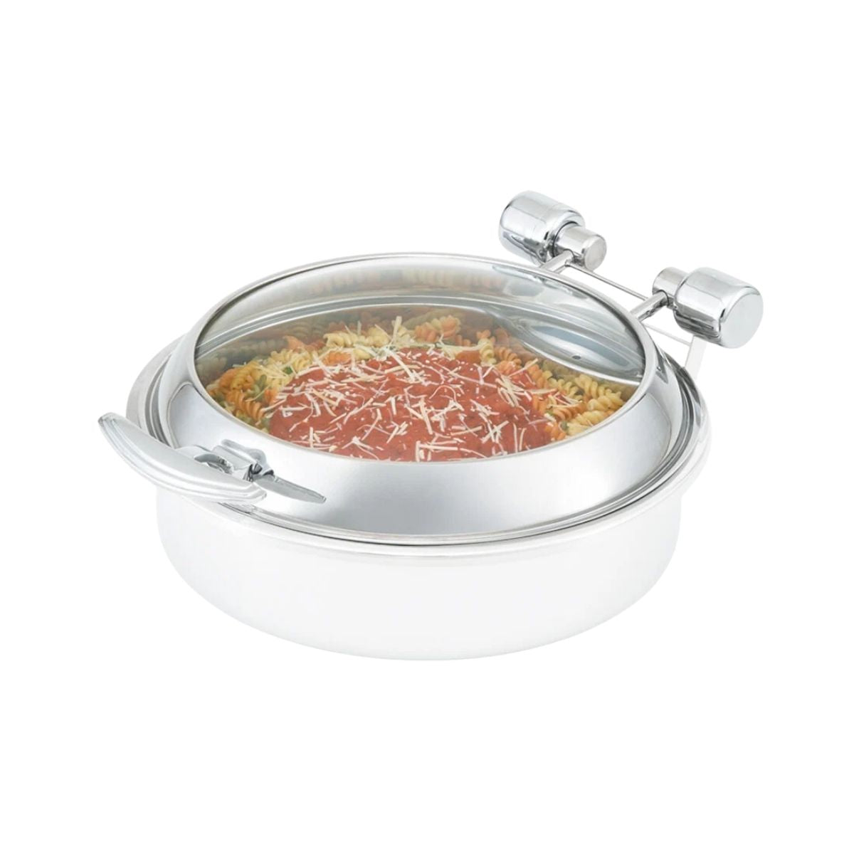Vollrath 46127 Glass Lid, 6-Qt Rectangular with Stainless Trim for Intrigue 46125 Chafer
