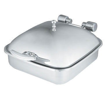 Vollrath 46132 Ind Chafer - 6 qt (5.8 L) 18/8 Mirror SS, 18-0 WP, Cover (Baffle) 45°/90° - Imported