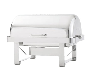 Vollrath 46350 Avenger Chafer - Roll-Top 9-Qt, 18/8 Stainless Steel, Rectangular, 17"x25"x16"