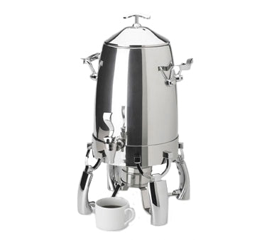 Vollrath 4635310 Somerville 3-Gallon Coffee Urn, Steel Mirror, 13"L x 13-1/2"W x 22"H, Heater