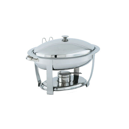 Vollrath 46532 Cover For 46500 Orion 6 Quart Oval Chafer Imported Stainless Steel — Case of 6 pieces