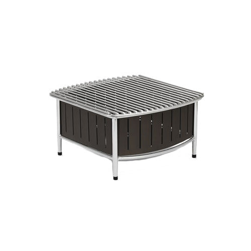 Vollrath 4667475 Buffet Station - 16" x 16" x 7-1/2" Black Chafing Griddle, Wire Grill Al/Steel