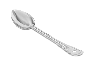 Vollrath 46990 - Solid Serving Spoon, 18" Length, Stainless Steel Handle, Imported, NSF — Case of 12 pieces