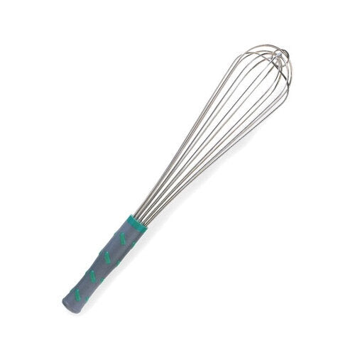 Vollrath 47093 French Whip 16" Aqua Nylon Handle, Steel Wires, Heat-Resistant 475°F, NSF — Case of 12 pieces