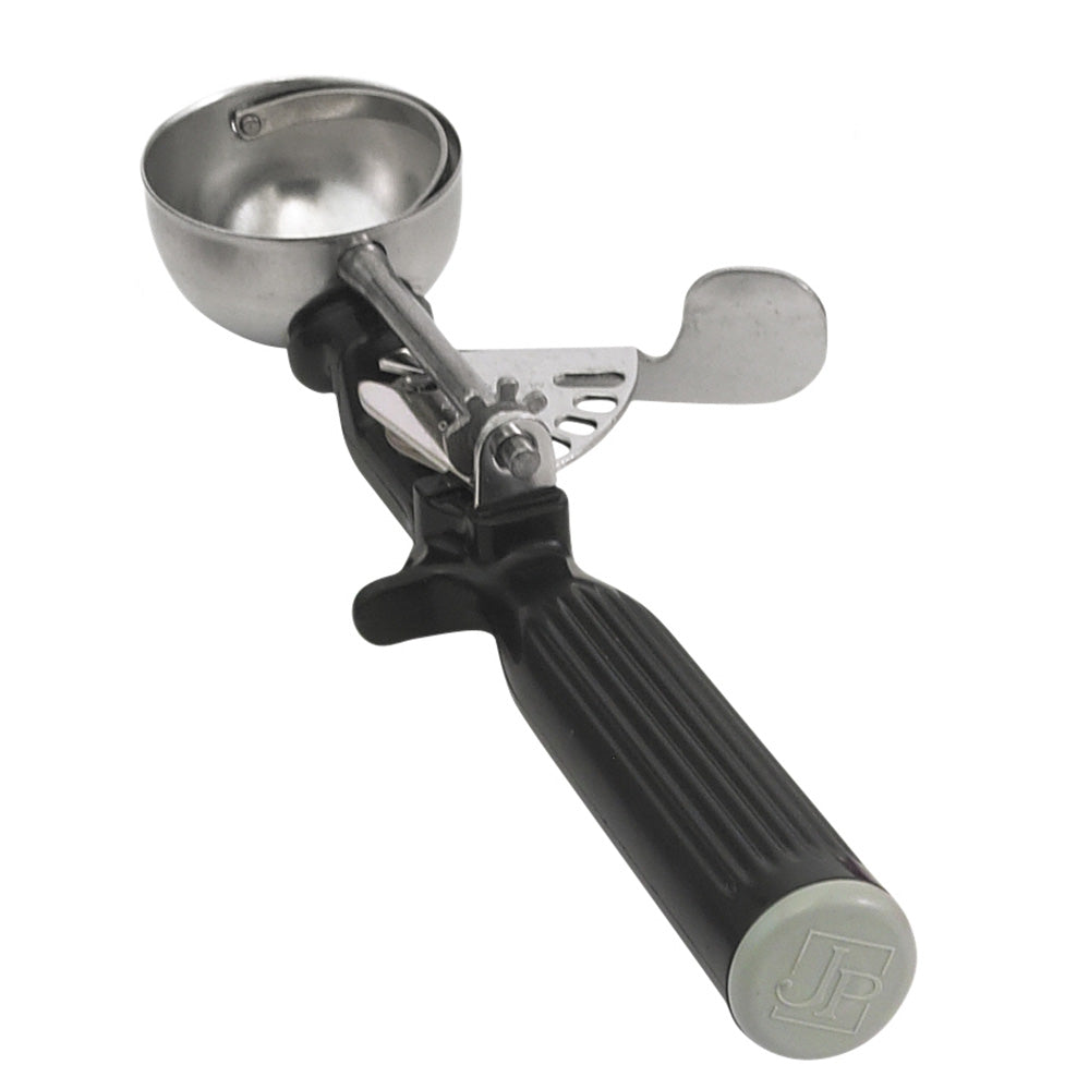 Vollrath 47146 Disher, Bowl #30, 1 Oz Capacity, 1-3/4" Stainless Steel with Black Plastic Handle — Case of 12 pieces