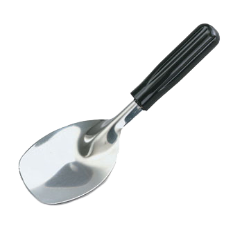 Vollrath 47165 Ice Cream Spade, 9" Stainless Steel Blade with Black Polypropylene Handle, Imported — Case of 12 pieces