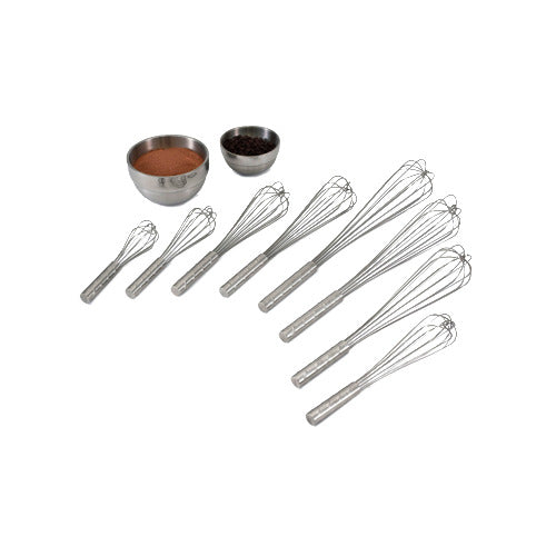 Vollrath 47281 French Whip, 12" Long, All Stainless Steel Construction with Textured Handle — Case of 12 pieces