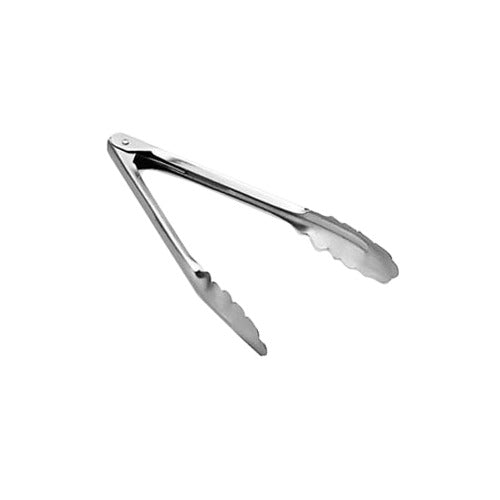 Vollrath 47309 Utility Tongs - 9-1/2" Heavy-Duty, 20 Ga. Stainless Steel, Non-Coated Handle — Case of 12 pieces