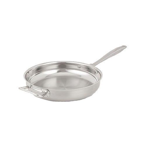 Vollrath 47753 Intrigue Fry Pan, 12-1/2" Dia, 2-1/2" Deep, 18-8, Natural Finish, Induction Ready