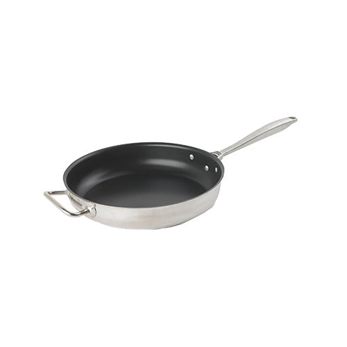 Vollrath 47758 Intrigue Fry Pan 12.5" Dia 2.5" Deep 18-8 SS CeramiGuard Non-Stick Induction Ready
