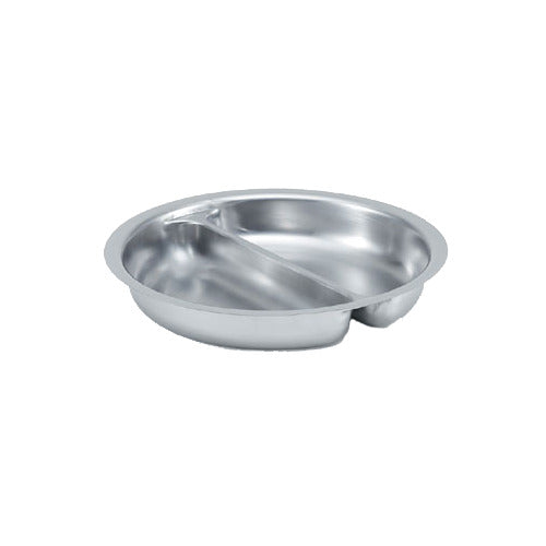 Vollrath 49334 Divided Food Pan, 1.2 Quart, 13-3/8" Dia. x 2-1/8"H, Stainless Steel